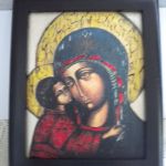 Maryja z dzieciątkiem - obrazek religijny - lewa strona