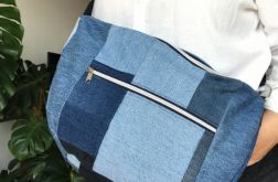 Torebka na ramię, hobobag jeans.