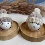 Czapeczki na jajka wielkanocne - zestaw 2 szt. - Urocze czapeczki na jajka - zestaw 2 szt. Dekoracje wielkanocne