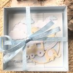 113,kartka na narodziny w pudełku dla chłopczyka - 113,kartka na narodziny w pudełku dla chłopczyka