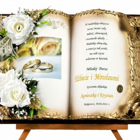 unikatowa pamiątka ślubna księga na ślub 