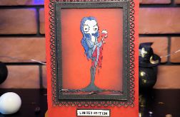 Kartka z Morticia Addams