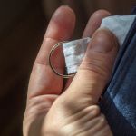 Granatowe etui na klucze I - 