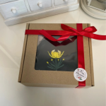 Portmonetka zielona Pełnik, haftowana ręcznie - 