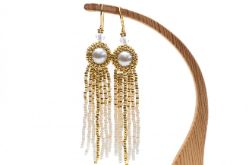 Ręcznie szyte kolczyki Solange