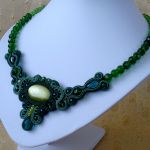 Naszyjnik-kolia Green-Emerald - 