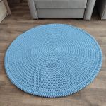Dywan szydełkowy ze sznurka  130cm - Dywan okrągły
