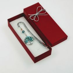 Zakładka do książki- turkusowe drzewko