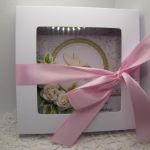 Kartka na chrzest dla dziewczynki w pudełku 03 - 