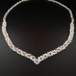 Naszyjnik Ślubny z Kryształków Preciosa  - naszyjnik na wesele