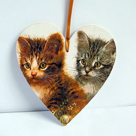 Serce z kotkami