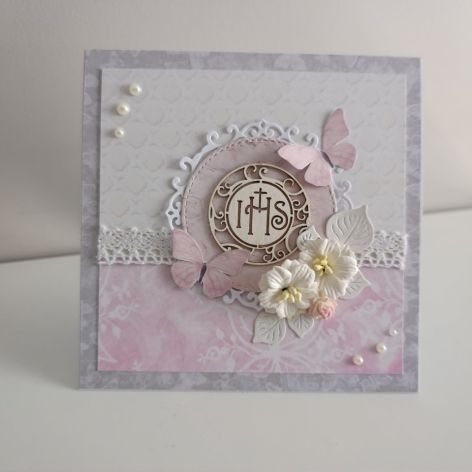 Kartka Pierwsza Komunia Święta w pudełeczku 04