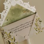 Kartka ślubna kopertówka kopertowa floral VII miłość - życzenia