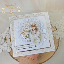 Kartka pamiątka I Komunii "Yesterday2" GOTOWA