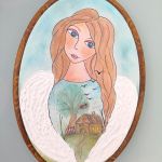 obrazek Anioł Stróż opiekun domu - obrazek z aniołem