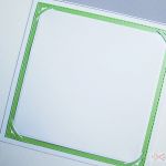 Kartka ŚLUBNA w zieleni i bieli - Biało-zielona kartka na ślub w pudełku