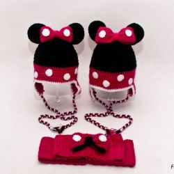Czapka +komin Myszka Minnie 