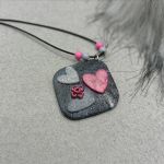 „SASHA” wisiorek z glinki polimerowej - „SASHA” wisiorek z glinki polimerowej