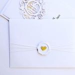 Zaproszenie komunijne eleganckie handmade - Zaproszenie na Komunię w ozdobionej kopercie