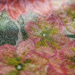 Ręcznie malowana torba bawełniana LOTOS - torba z wiosennym wzorem