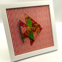 Obrazek origami wiszący lub stojący Ryba