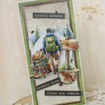 Męska kartka urodzinowa "Mountain Hiking 2" - 