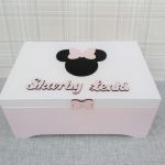 Pudełko na skarby XXL - Myszka Minnie - szkatułka na drobiazgi