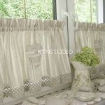 zazdrostki lniane w paseczki I 100x45 - 