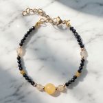 Bransoletka ochronna czarny turmalin i cytryn - 2