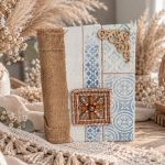 Pamiętnik A5 handmade w stylu boho – ręcznie robiona księga wspomnień - 