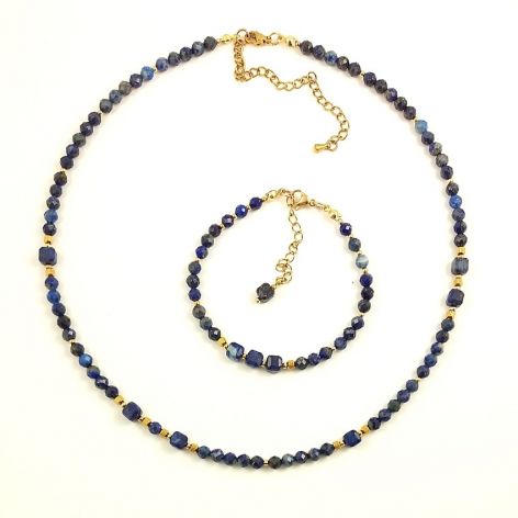 komplet z lapis lazuli.