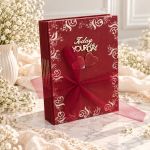 Czerwony pamiętnik handmade „Today Your Day”  Wyjątkowy prezent pełen wspomnień - prezent dla niej pod choinkę