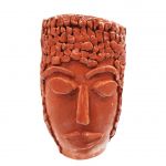 Ręcznie Robiona Doniczka Ceramiczna w Kształcie Głowy – Dekoracja  - 