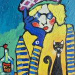 obraz olejny jeszcze jedna kawa i będzie dobrze - 