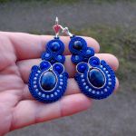 Kolczyki  sutasz z Lapis Lazuli - 
