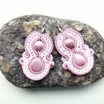 Rose - kolczyki sutaszowe - 