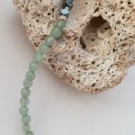 Naszyjnik - zieleń i grafit - jadeity
