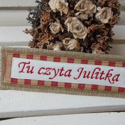 Zakładka z Twoim imieniem/ksywką