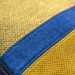 Miodowo-granatowa listonoszka z klapą - 