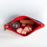 Kosmetyczka 3D, S "Orientalny kwiat" - Podszewka