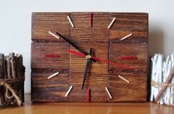 Zegar drewniany kostka