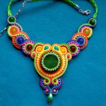 Tęczowy Naszyjnik sutasz Agat, Jadeity - 