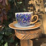 Porcelanowa filiżanka ręcznie malowana Owoce - 
