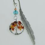 Zakładka do książki- pomarańczowe drzewko - 