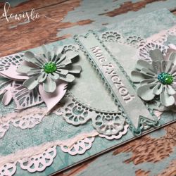 Turkusowa kartka Moc życzeń