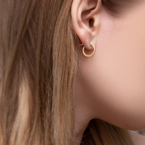 Kolczyki pozłacane Cleo