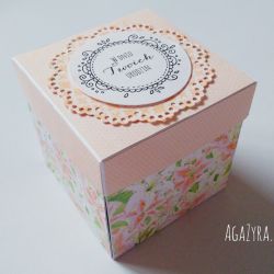 Pudełko urodziny exploding box lilie