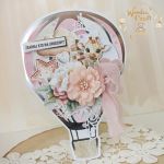 Kartka urodzinowa balonik "BabyGirlUniverse1" - 