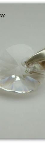 Zawieszka Swarovski Elements Heart 10mm Crystal