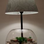 Lampa stołowa w szklanym słoju - Roślinki mogą być inne